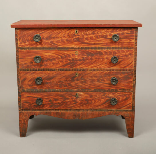 Federal Paint Decorated Mule Chest