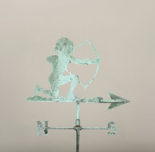 Rare Diminutive Native American Archer Weathervane